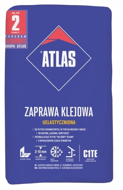 Atlas joustava laattaliima C1TE 10 kg