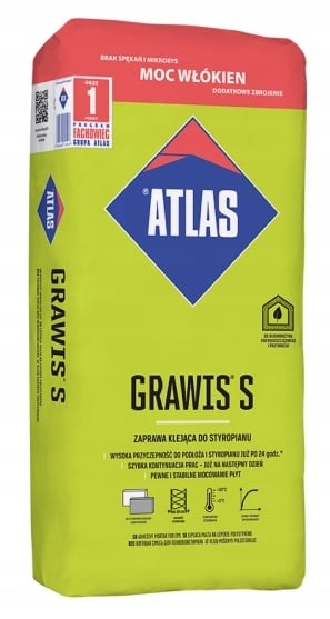 Hæftemørtel til polystyren Grawis-S 25 kg