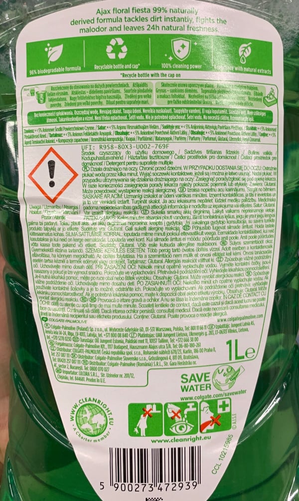 Universel gulvvaskemiddel Floral Fiesta 1l
