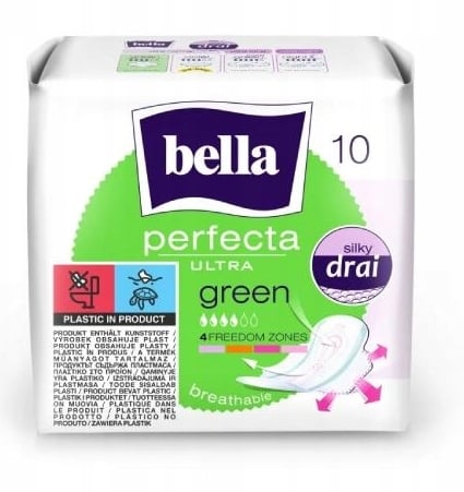 Bella Perfecta Ultra grønne absorberende bind 8 stk.