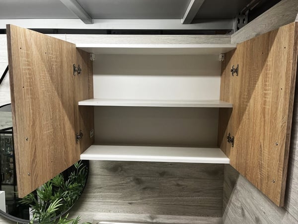 Yhden hengen 80 x 60 Sonoma Oak -seinälle ripustettava keittiönkaappi