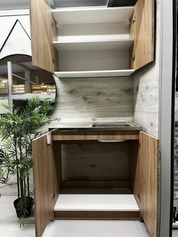 Yhden hengen 80 x 60 Sonoma Oak -seinälle ripustettava keittiönkaappi