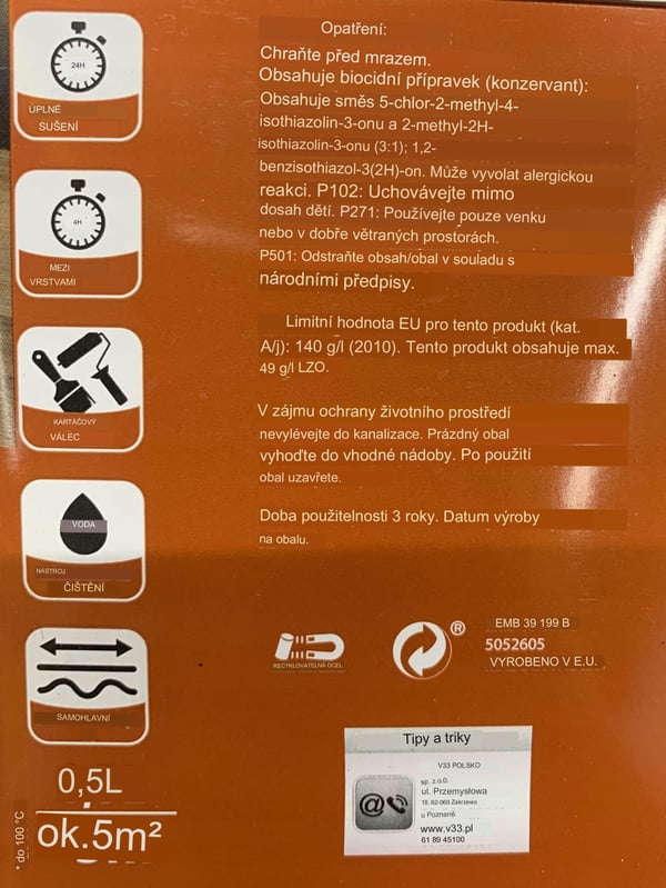 Farveløs køkkenbordpladelak 0,5 l