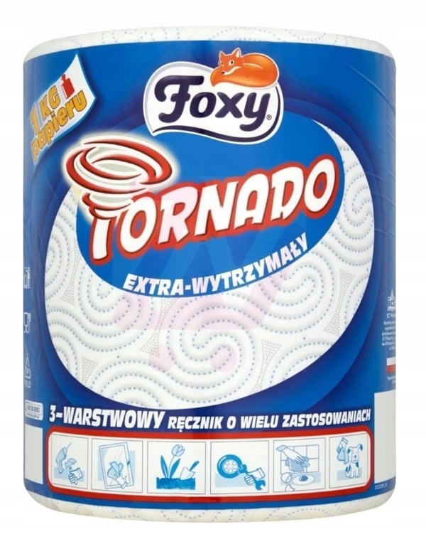 Foxy køkkenrulle hvid 3-lags