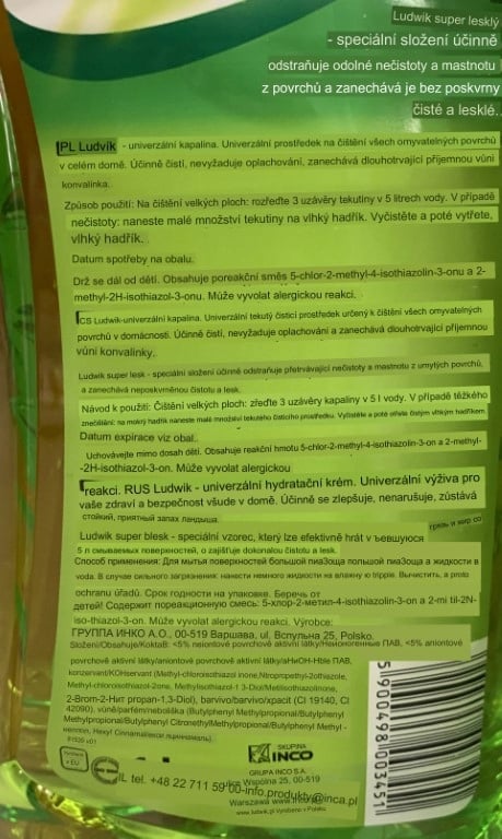 Universel liljekonval gulvvaskemiddel Ludwik 1 liter