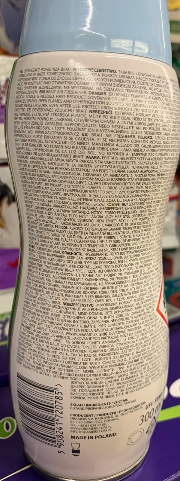 Ilmanraikastin kotiin Brait 300ml