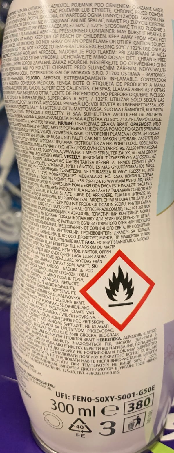 Ilmanraikastin kotiin Brait 300ml