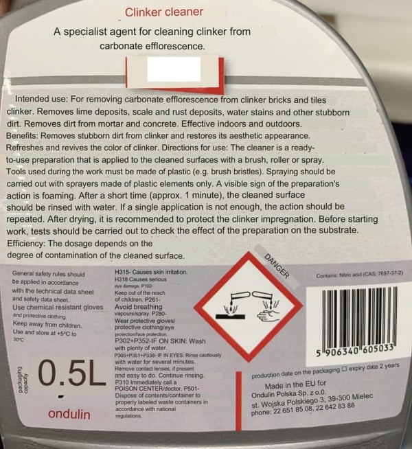 Feda klinkerrens 0,5 l