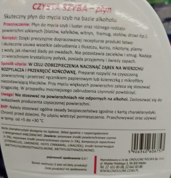 Ikkunapesuaine Feda 0,6l