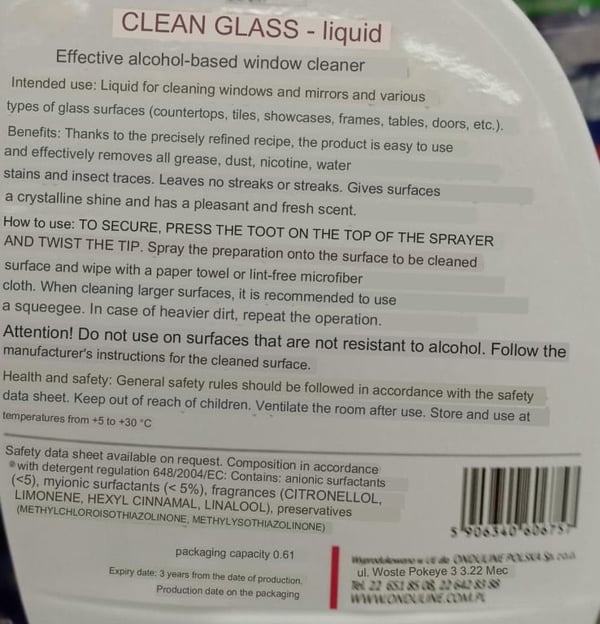 Ikkunapesuaine Feda 0,6l