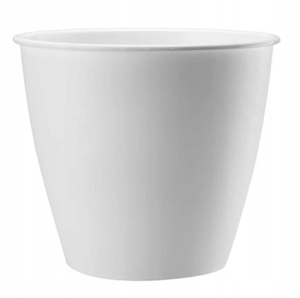 Hvid plast blomsterpotte Azalea 13 x 12 cm