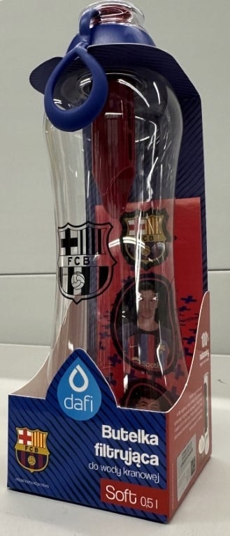 Vesisuodatinpullo Dafi Soft 0,5l FC Barcelona