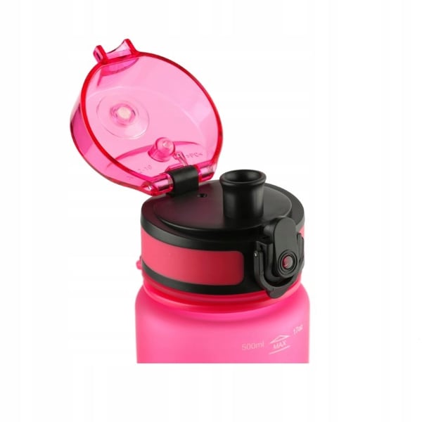 Aquaphor pinkki 0,5 l vesisuodatinpullo + 1 suodatin