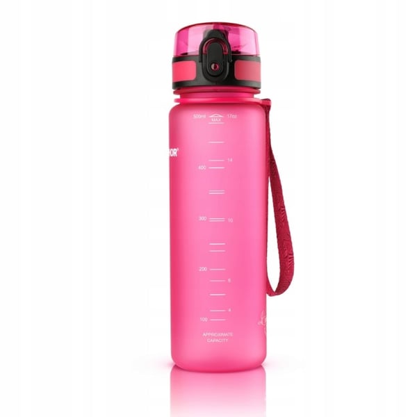 Aquaphor pinkki 0,5 l vesisuodatinpullo + 1 suodatin