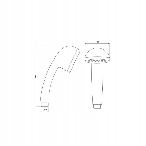 Neo Classic kromat duschmunstycke