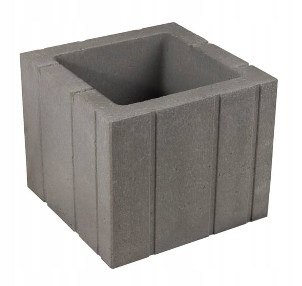Grå beton havepotte Tigela 40 x 40 x 33 cm