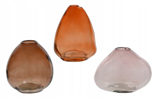 Dekorativ blomvas i glas 10,5 x 9 cm 1 st.