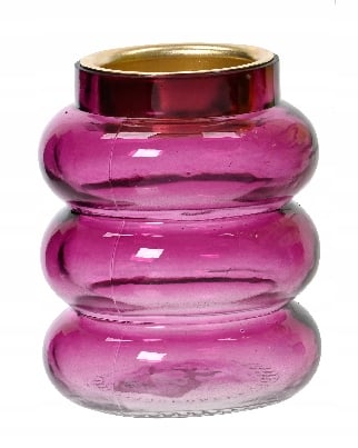 Dekorativ värmeljushållare i glas 8,5 x 7 cm 1 st.