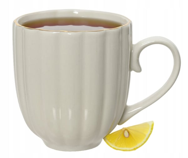 Hvid porcelænskop til kaffe 400 ml