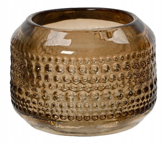 Dekorativ ljushållare i glas för ljus 8,2 x 5,8 cm 1 st.