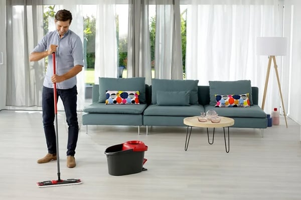 Vileda Ultramax Turbo XL flad roterende moppe med spand