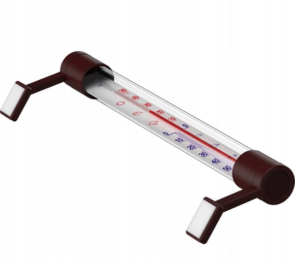 Ruskea itseliimautuva ulkolämpömittari 22 cm