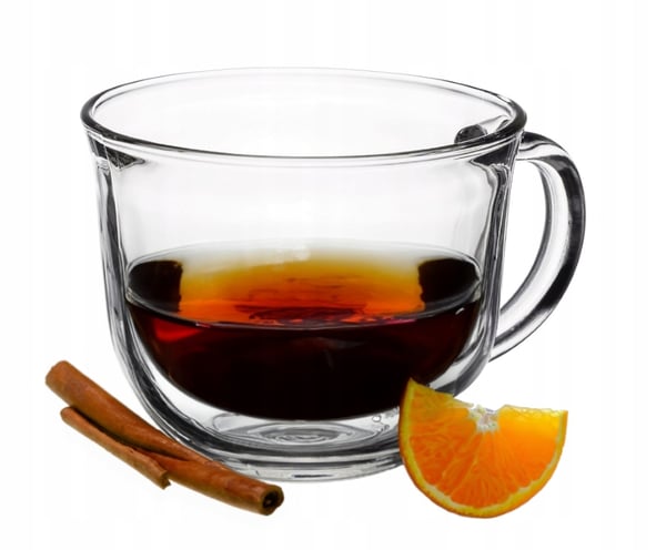 Teglas med hank af tykt glas 480 ml Leo