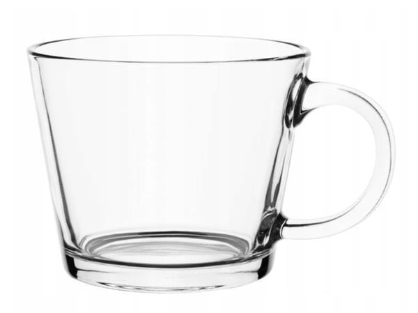 Glas til te med hank gennemsigtig 380 ml Justin