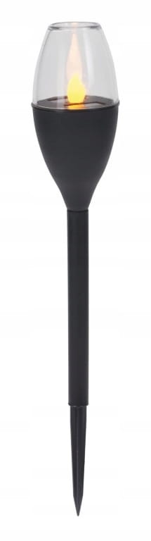 Aurinkokäyttöinen LED-puutarhavalaisin, harmaa, 6 cm, 1 kpl.