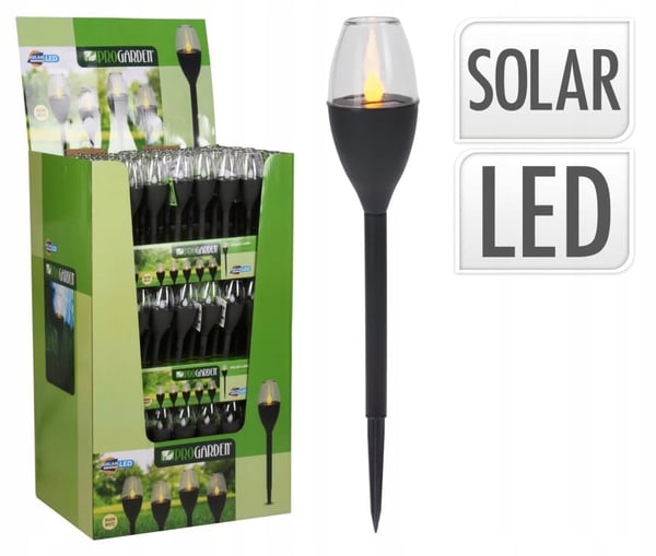 Aurinkokäyttöinen LED-puutarhavalaisin, harmaa, 6 cm, 1 kpl.