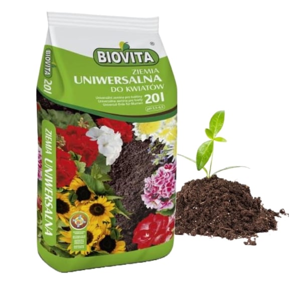 Universal havejord 5,5-6,5 pH til blomster 20L