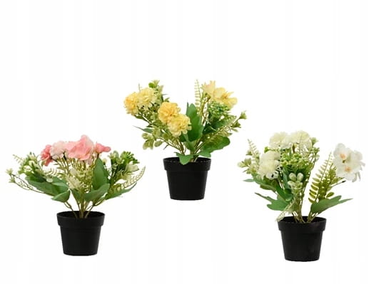 Blomstrende plante med potte dekorativ blomst 24x18 cm