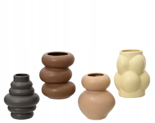 Dekorativ porcelænsvase 12x9,5x9,5 cm