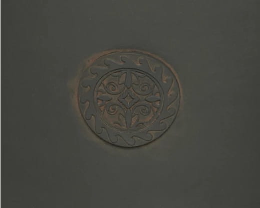 Dekorativ rund potte af polystone til blomster 40x45,5cm