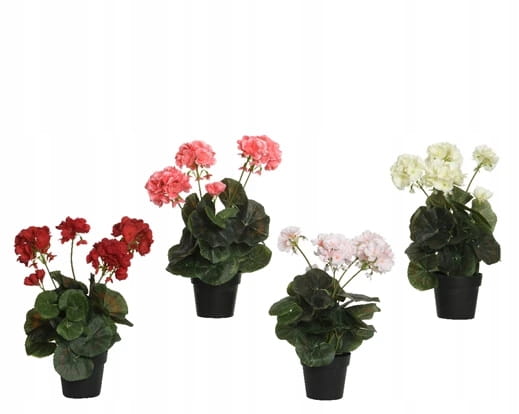 Kunstig dekorativ blomst i sort potte 35cm 1 stk