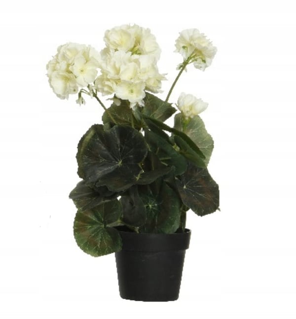 Koristeellinen tekokukka mustassa ruukussa 35cm 1 kpl