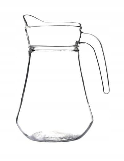 Glasvattenkanna 1,5L slät