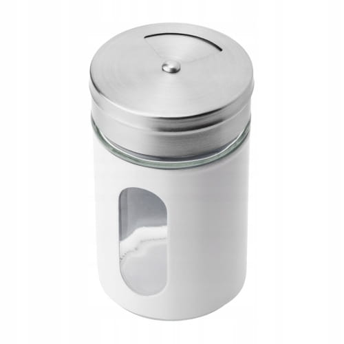 90 ml hvid krydderibeholder til salt og peber