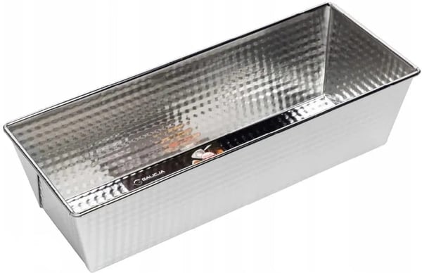 Tekstureret bageplade 30x12x8 cm rektangulær stål