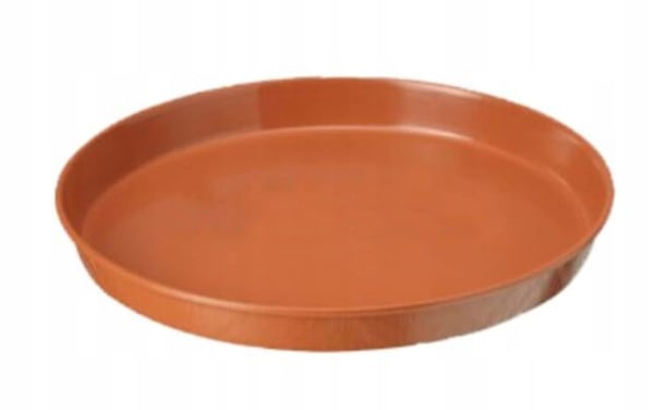 Terracotta plastik pottefod 35 cm rund