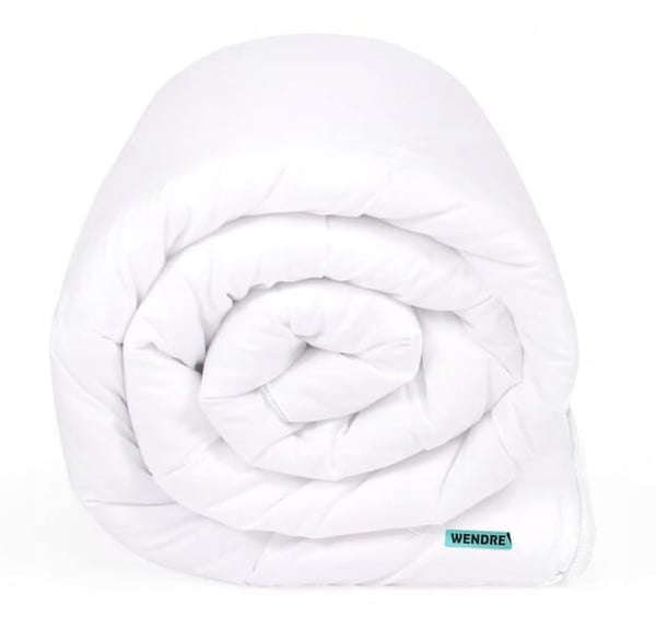 Medicinsk helårs dyne 200x220 cm hvid quiltet stor