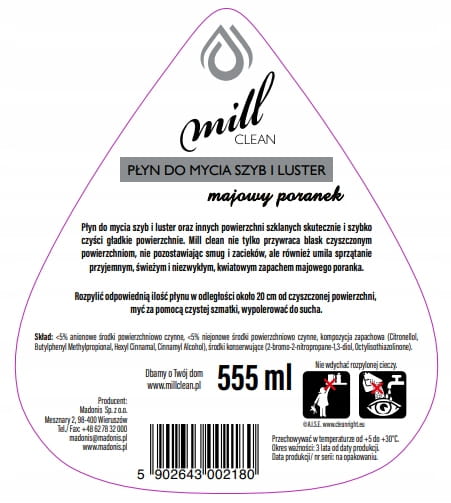 Vindues- og spejlvask 0,55 l maj morgen