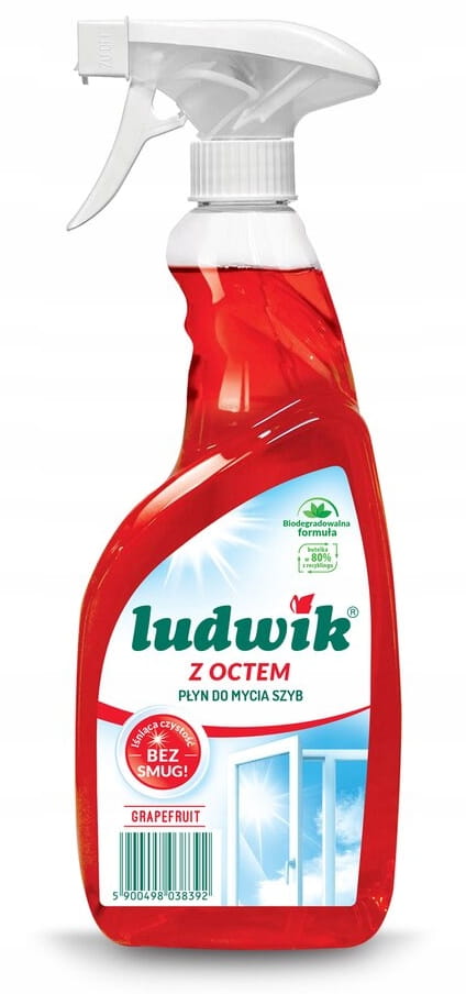 Ludwik Glas- og Fliserens med Eddike 600 ml Grapefrugt