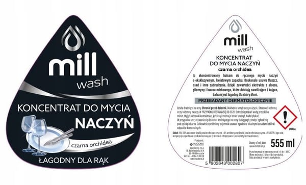 Fugtgivende balsam til opvask med sort orkidé 555 ml
