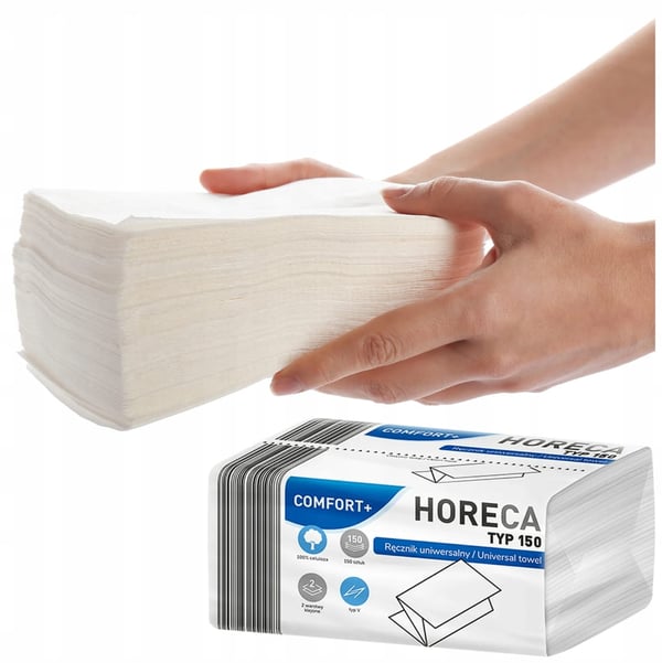 Universell pappershandduk 150 blad Horeca comfort