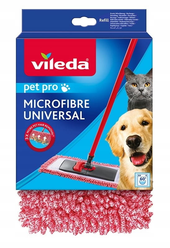 Flad moppeindsats Vileda til pels og hår