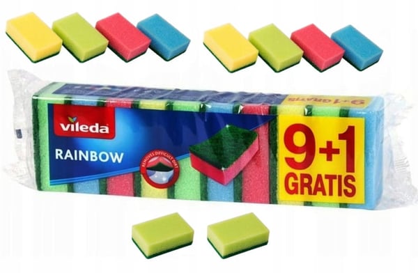 Vileda køkkensvampe 10 stk. til opvask