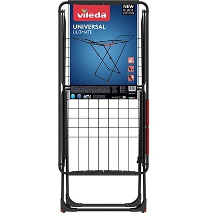Vileda vaatteiden kuivausteline 180x55x93cm pyörillä
