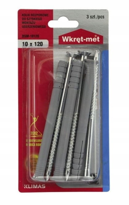 Universelle ekspansionspropper 10x120mm 3 stk.