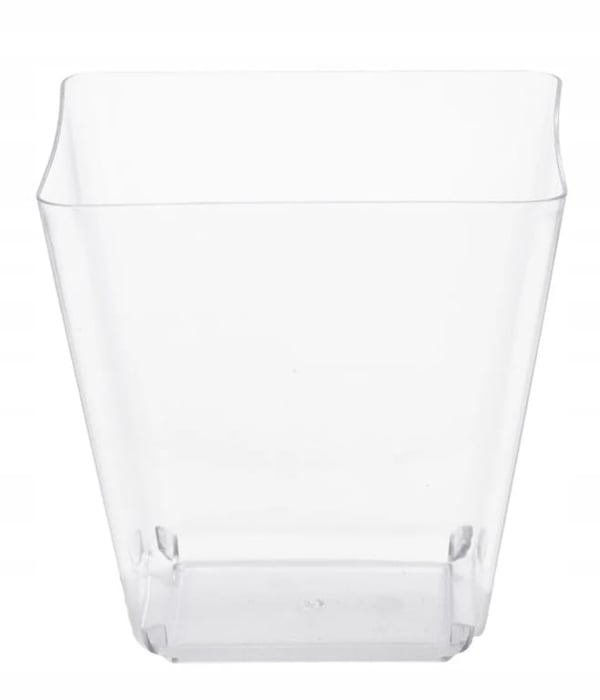 Firkantede dessertbeholdere 120 ml plastik 24 stk